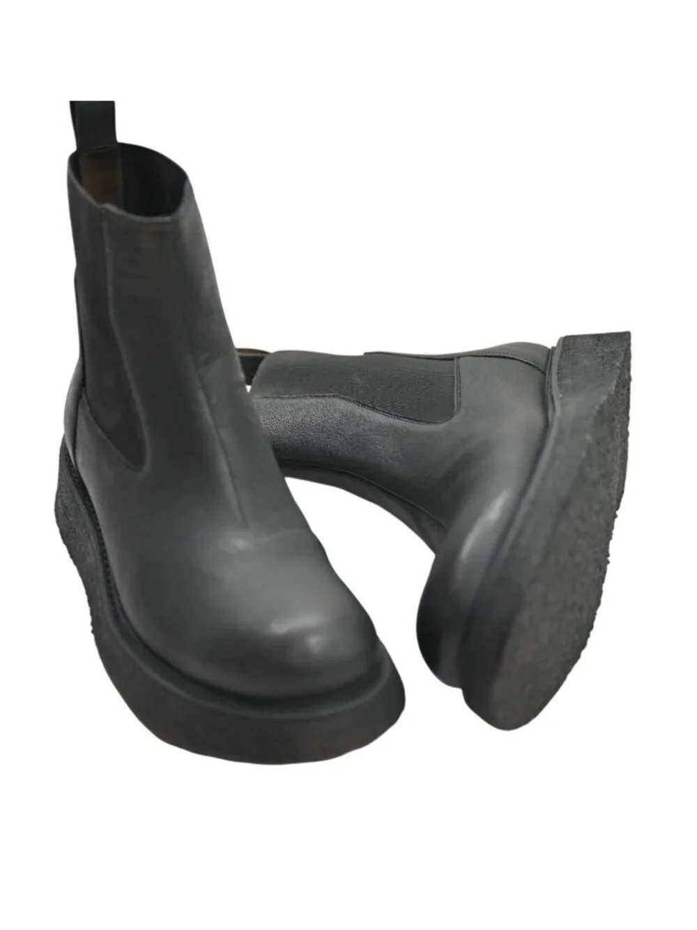 Rick Owens Creeper Chelsea Elastic Boots in Black